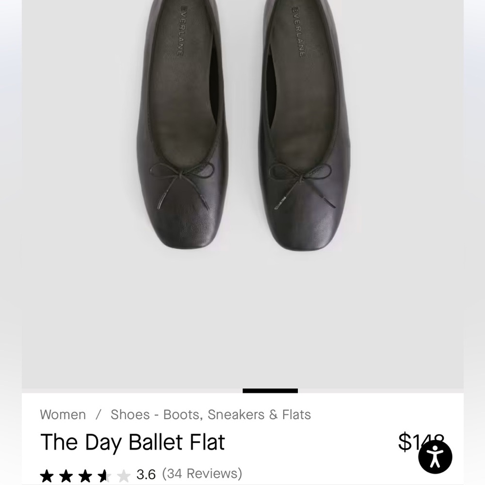 Everlane Italian leather Day Ballet Flat US 7